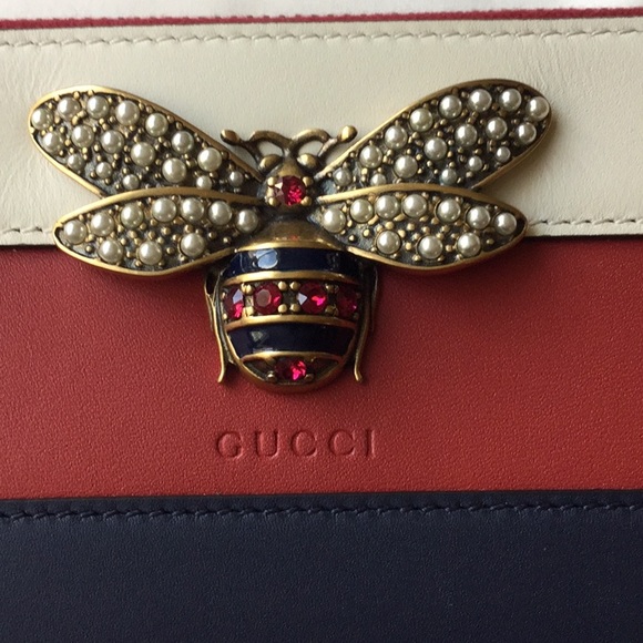 GUCCI QUEEN MARGARET BEE ZIP AROUND WALLET NWT🐝🐝 - Picture 2 of 10